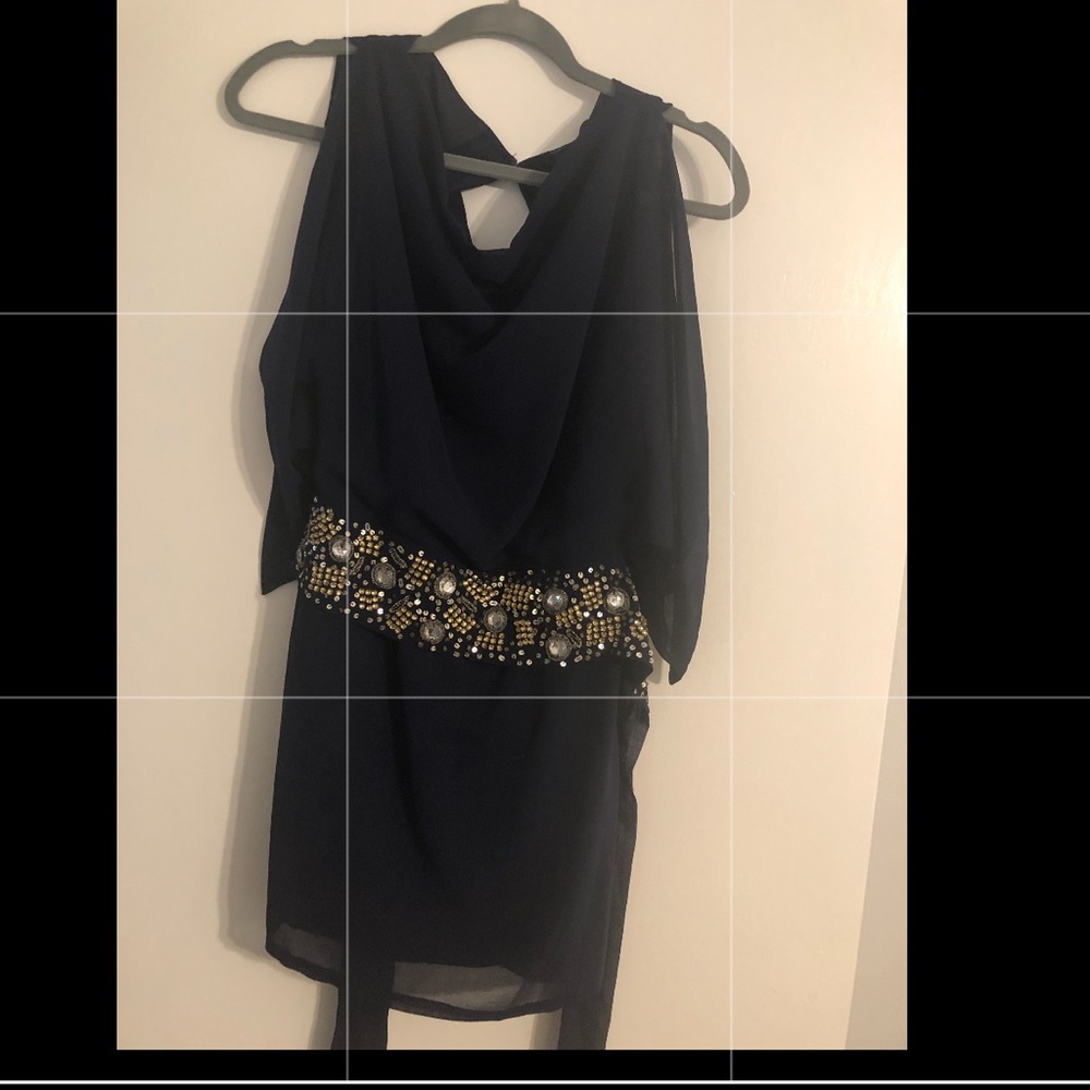 Navy blue dress - knee length